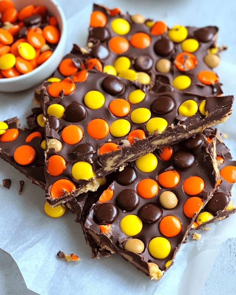Bark au beurre de cacahuète et morceaux de Reese’s