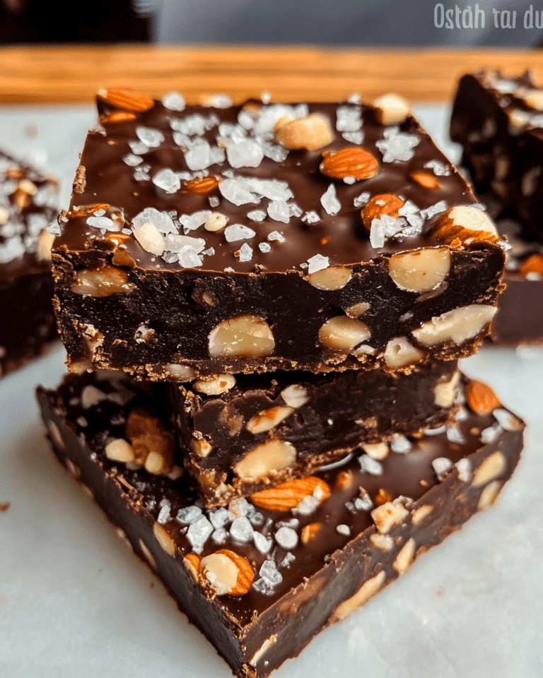 Barres de Noix au Chocolat Noir et Sel de Mer
