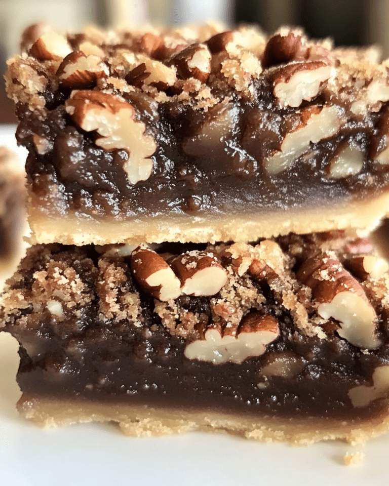Barres de tarte aux pacanes et chocolat allemand