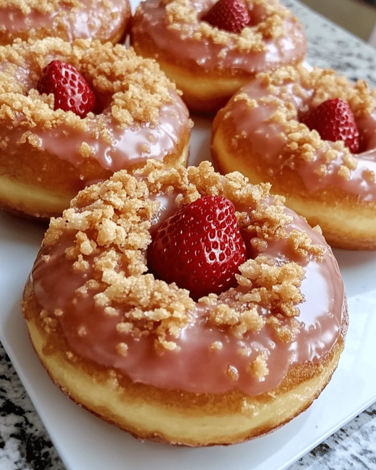 Beignets aux Fraises Glacés et Croquants