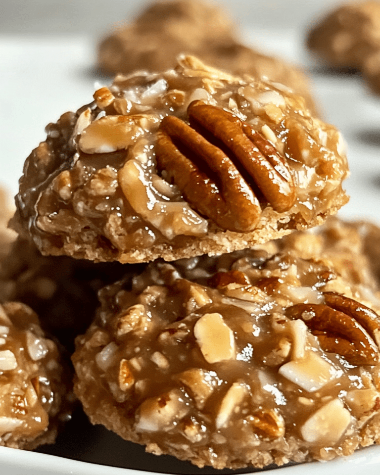 Biscuits Pralinés aux Pacanes et à la Noix de Coco sans Cuisson