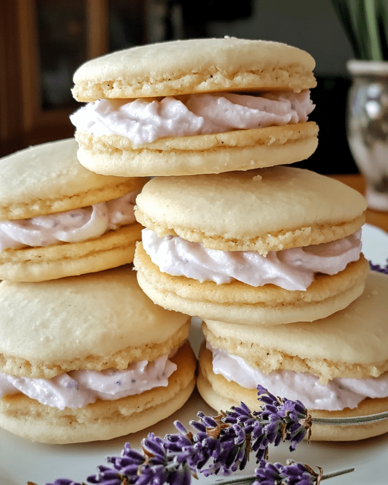Biscuits Sandwich Citron Lavande