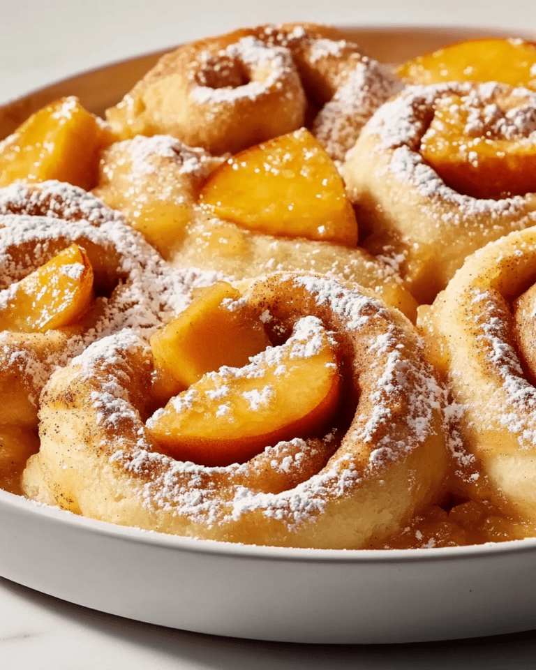 Brioche à la pêche et à la cannelle