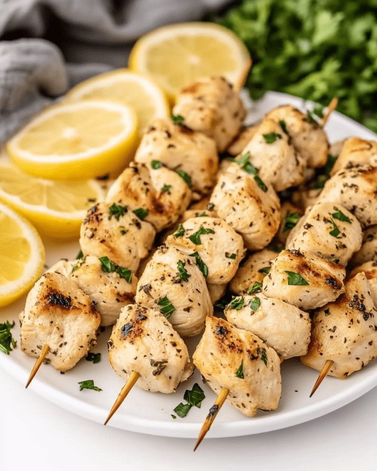 Brochettes de Poulet aux Herbes et au Citron