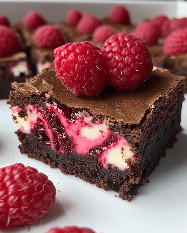 Brownies Marbrés à la Framboise