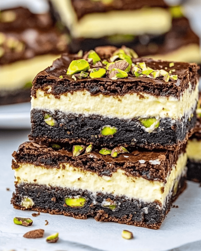 Brownies au Fromage Blanc et aux Pistaches