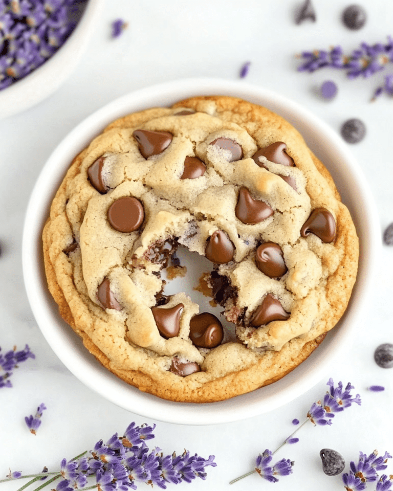 Cookies aux pépites de chocolat et à la lavande
