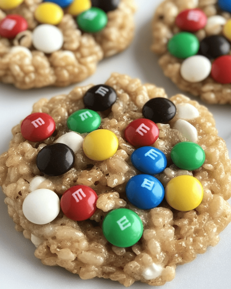 Cookies de Riz Soufflé aux M&M’s