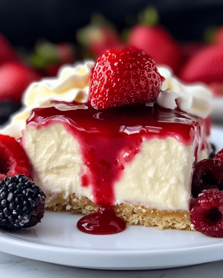 Gâteau à la fraise et au fromage frais en un seul coup