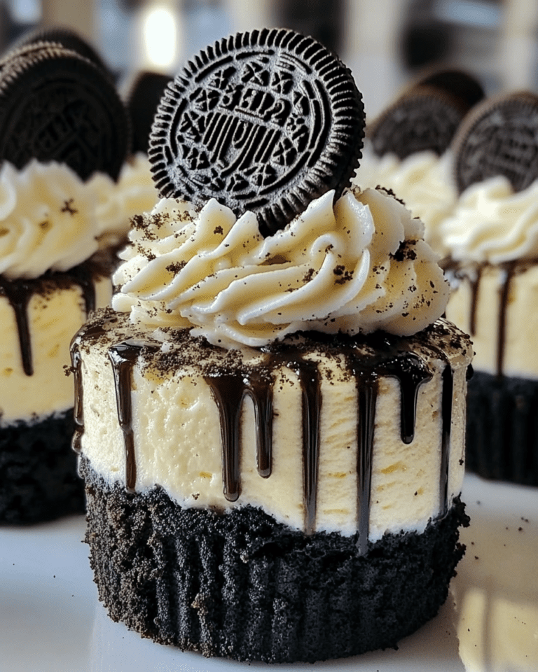 Mini Cheesecake Fourré au Débordement d’Oreo