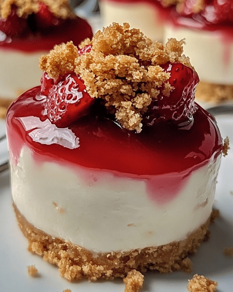 Mini Cheesecake aux Fraises Croquant