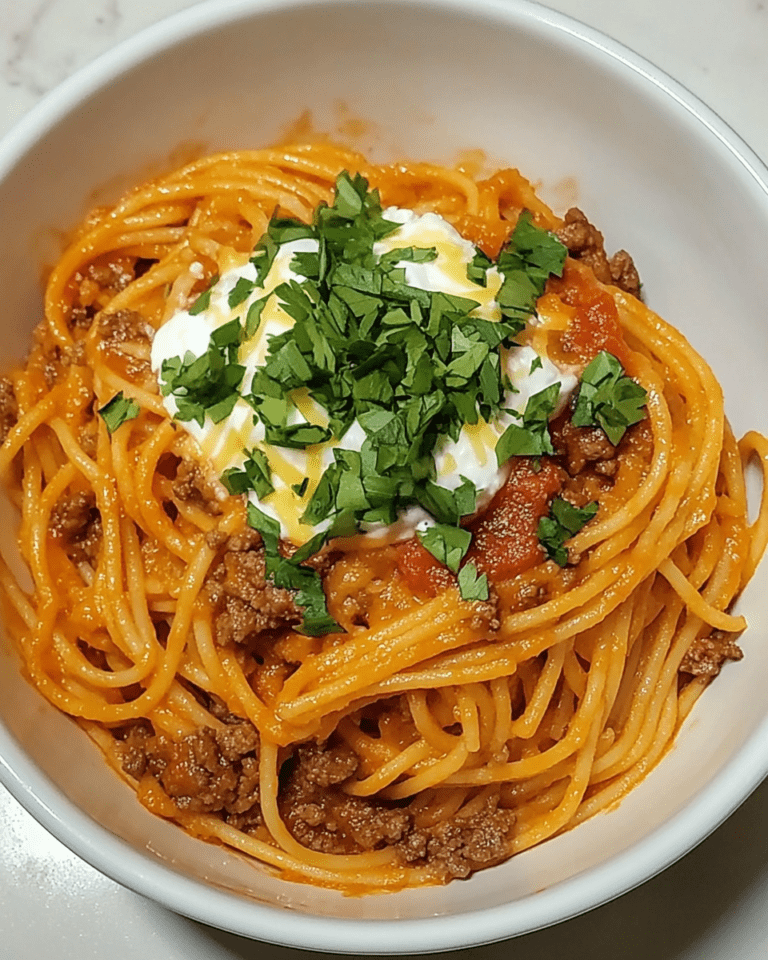 Pâtes Taco en Une Seule Casserole