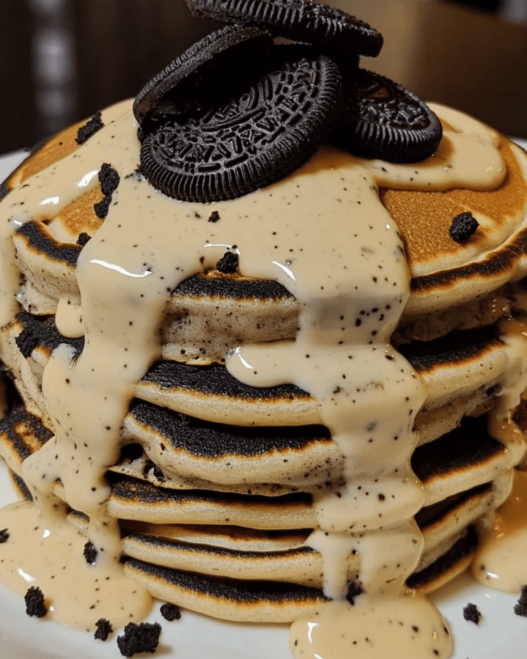 Pancakes Oreo avec un Glacage au Fromage à la Crème