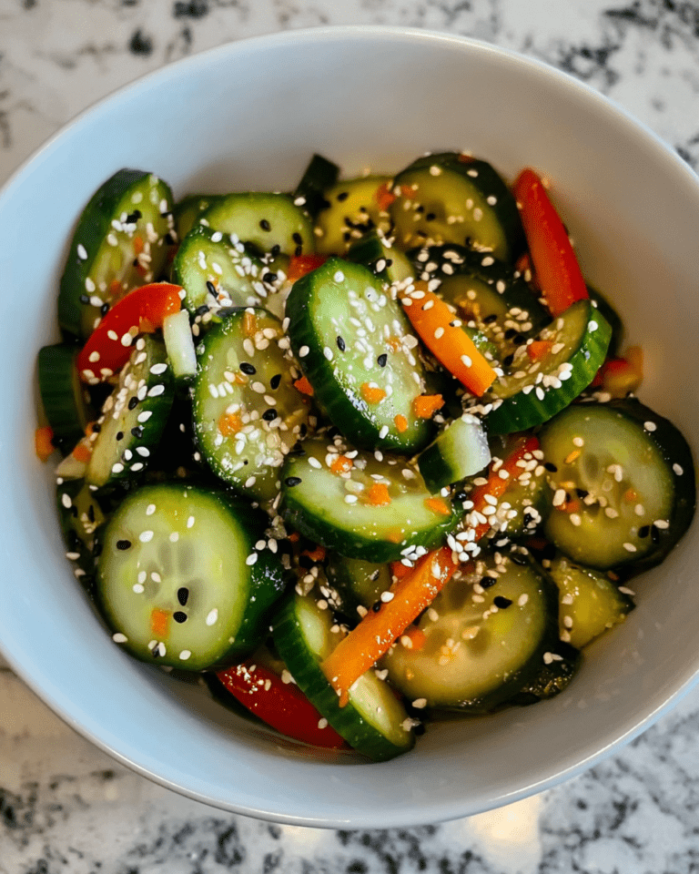 Salade de Concombres Asiatique Facile