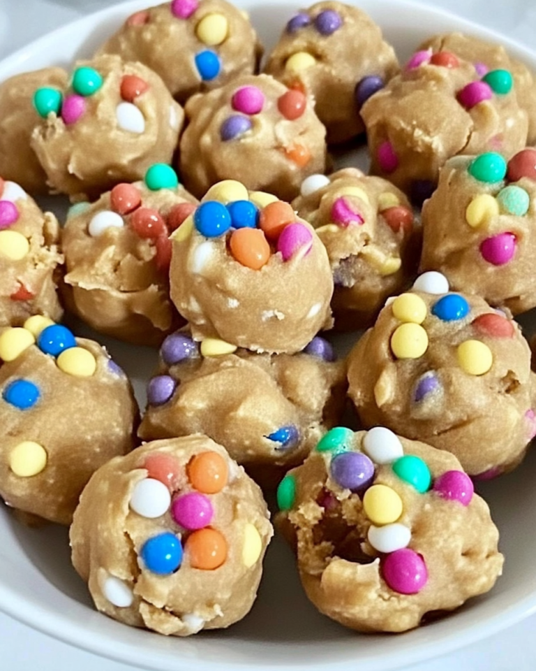 Bouchées de Pâte à Cookies en Forme d’Oeufs de Pâques