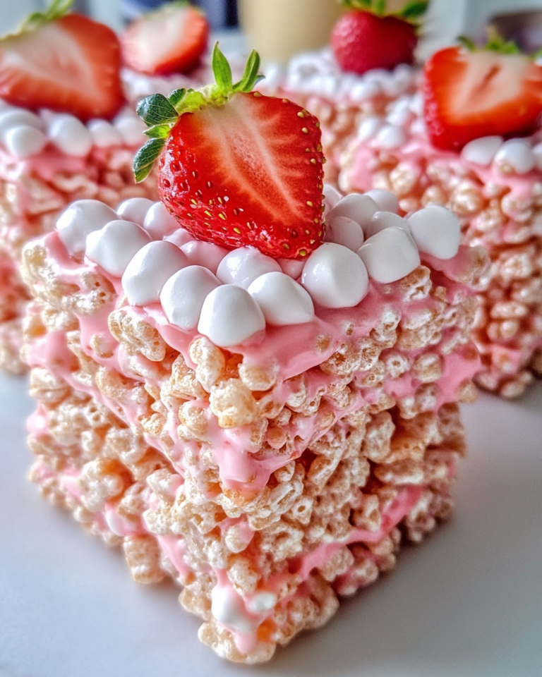 Friandises Croustillantes aux Fraises et Riz Soufflé