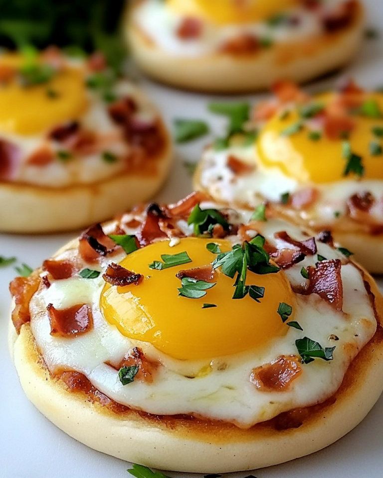 Pizza au petit-déjeuner sur muffin anglais
