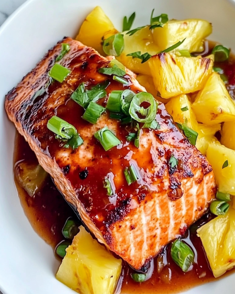 Saumon à l’ananas et au chipotle