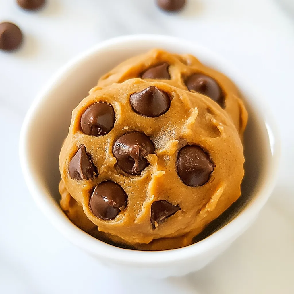 Edible Peanut Butter Chickpea Cookie Dough
