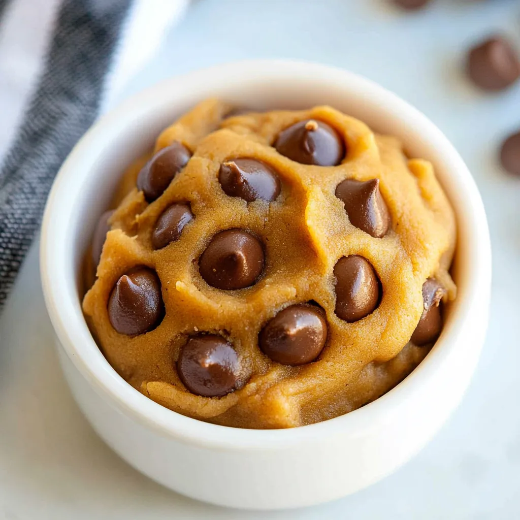 Edible Peanut Butter Chickpea Cookie Dough
