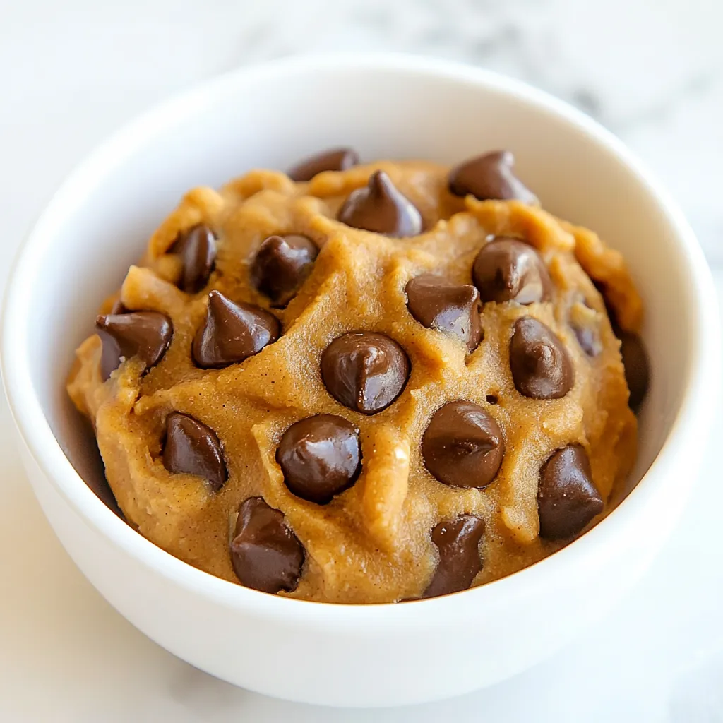 Edible Peanut Butter Chickpea Cookie Dough