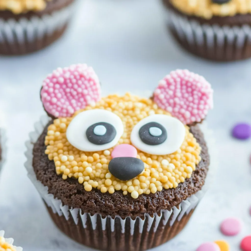 Adorable Teddy Bear Cupcakes