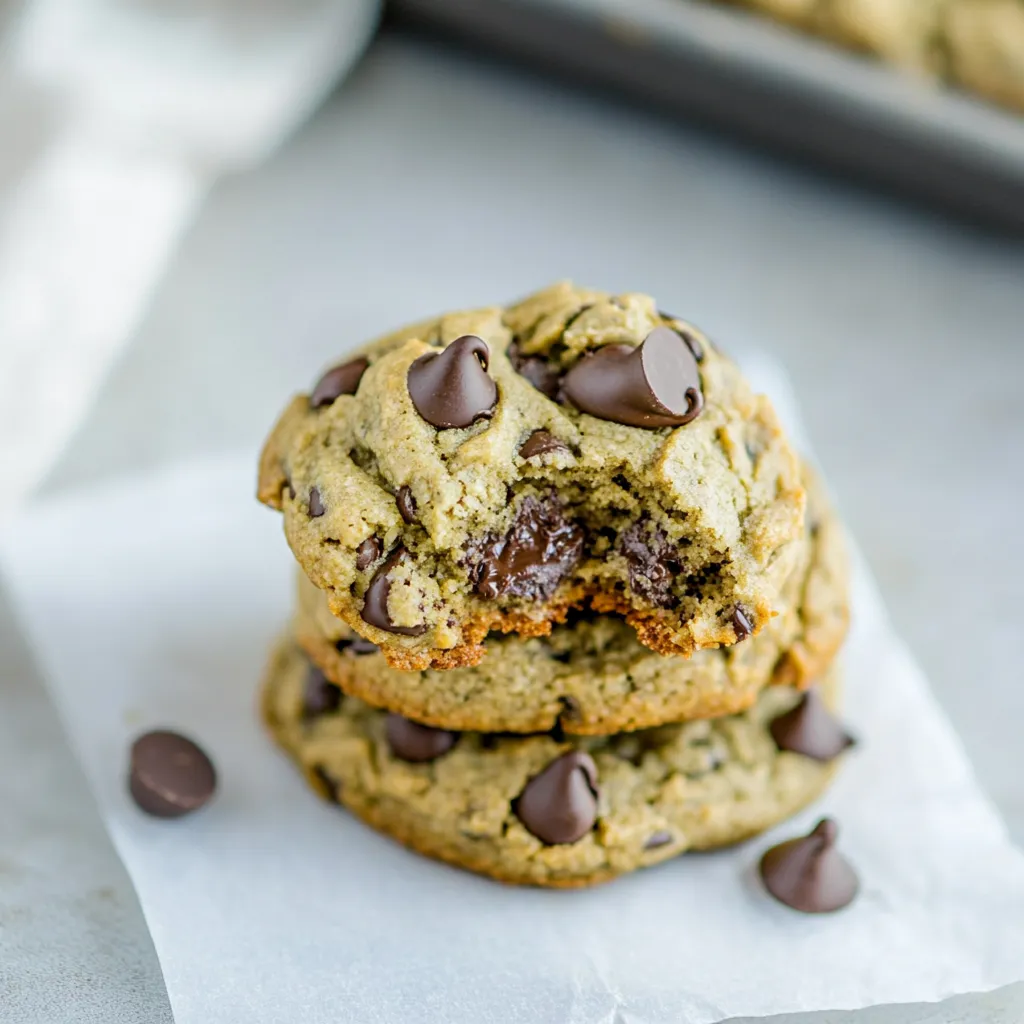 Avocado Cookies with Chocolate Chips