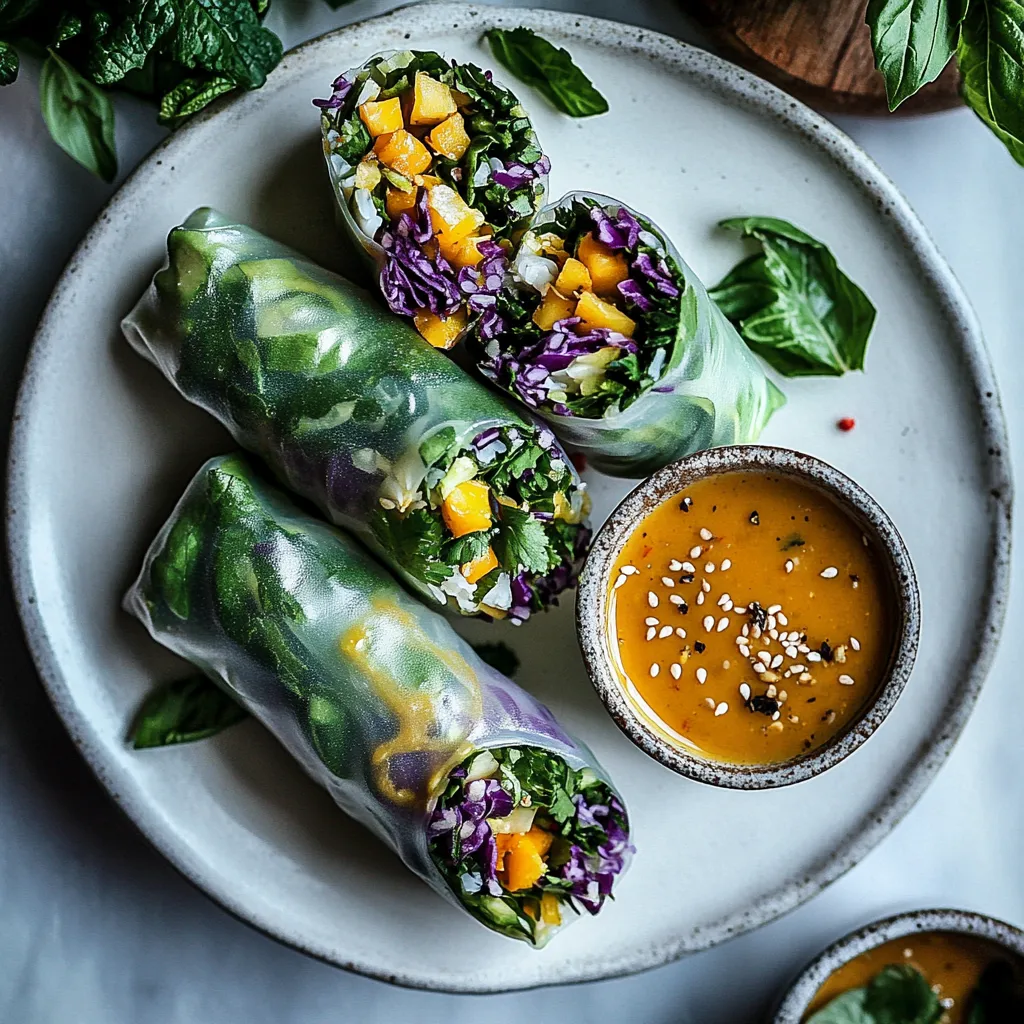 Avocado Veggie Spring Rolls