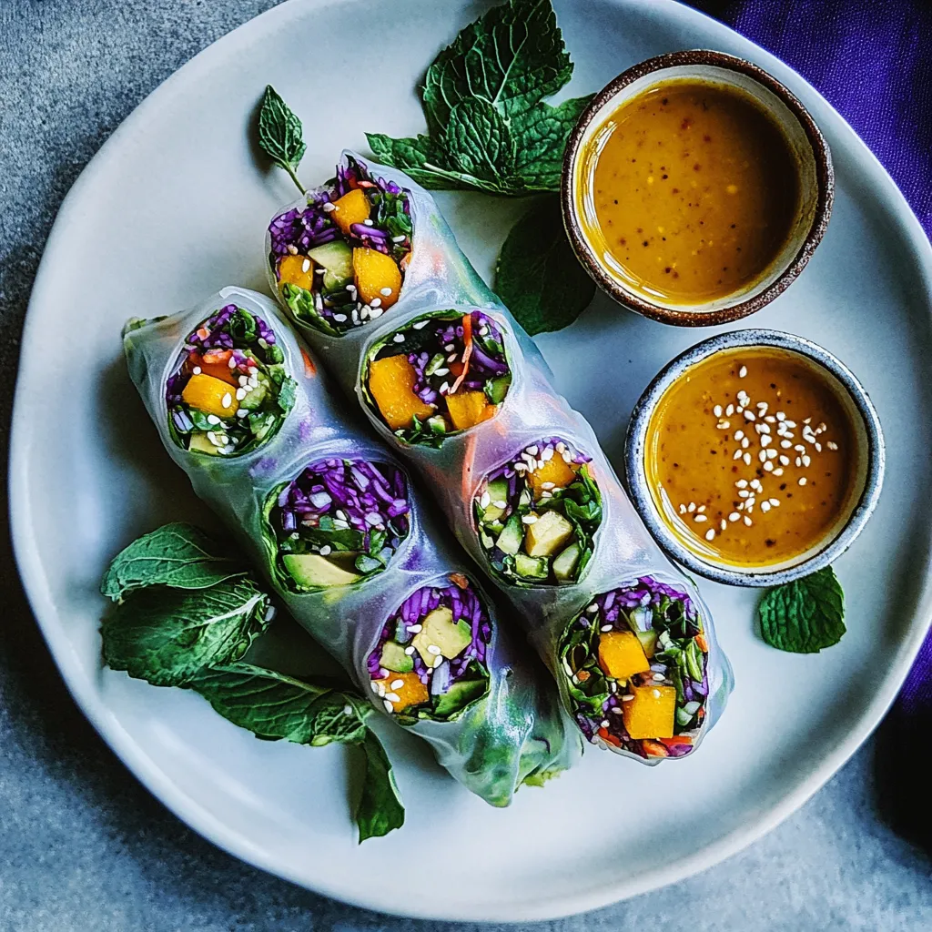 Avocado Veggie Spring Rolls