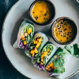 Avocado Veggie Spring Rolls