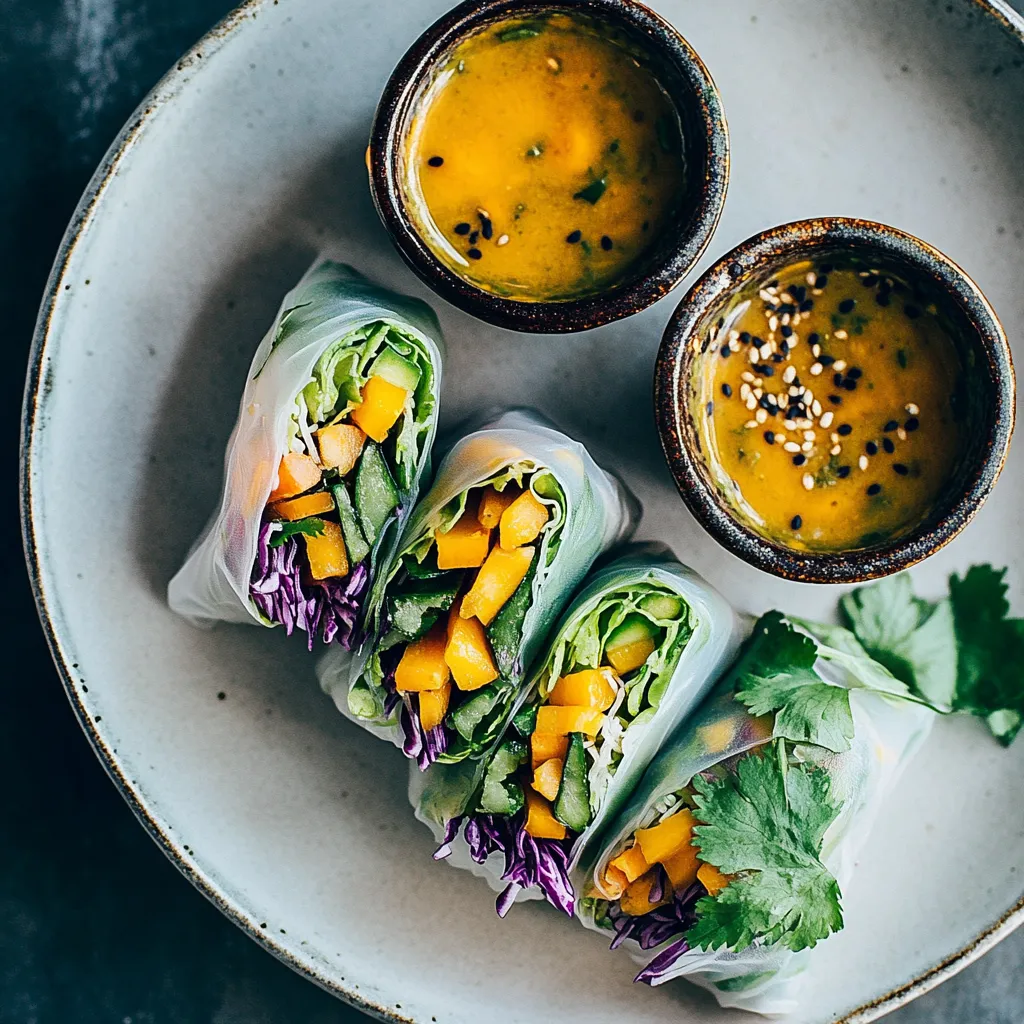 Avocado Veggie Spring Rolls