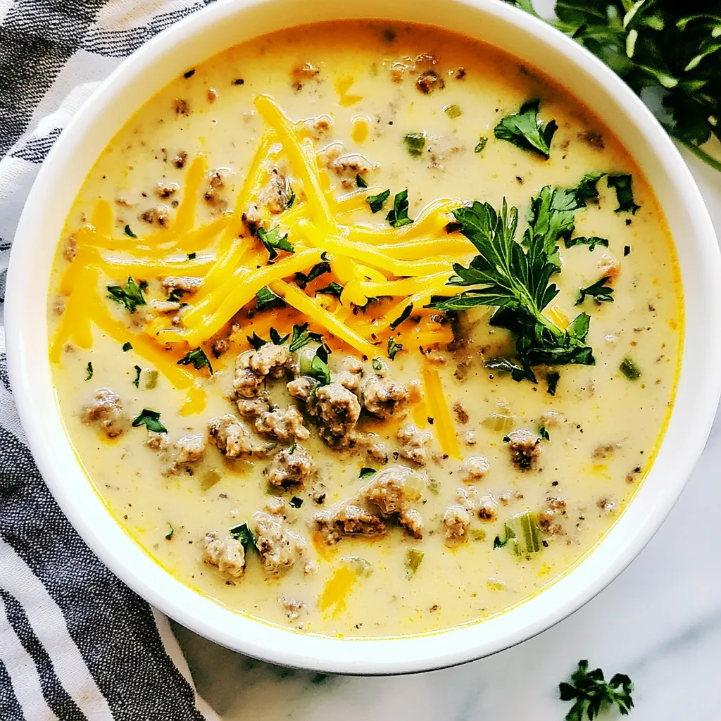 Cheeseburger Soup