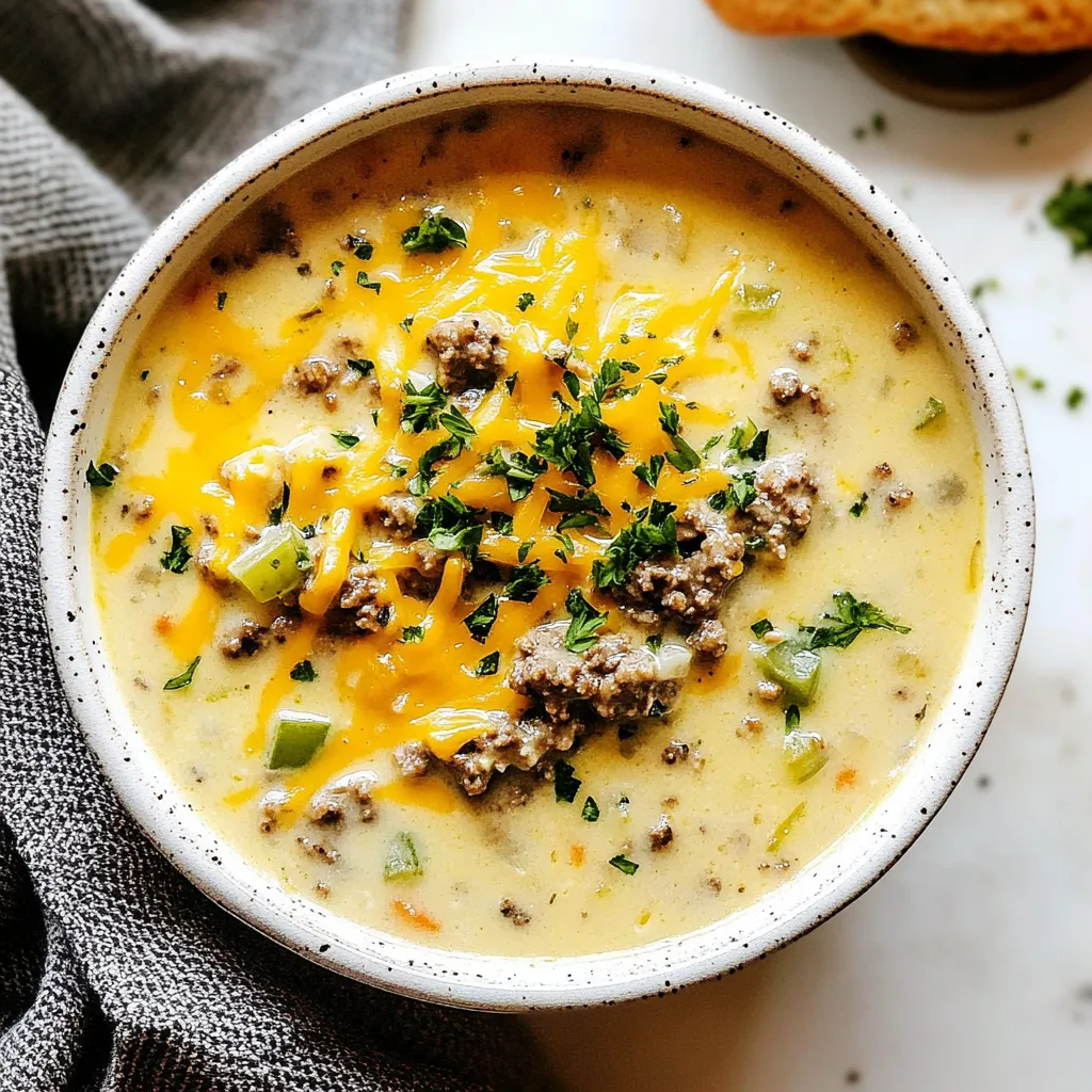 Cheeseburger Soup