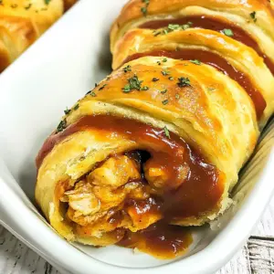 BBQ Chicken Crescent Rolls