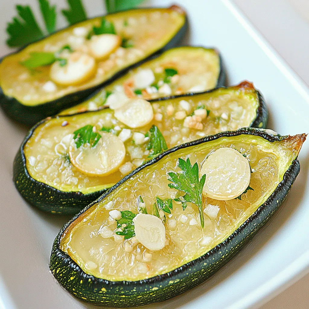 Baked Zucchini with Garlic and Lemon