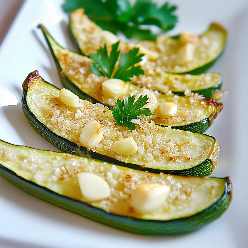 Baked Zucchini with Garlic and Lemon