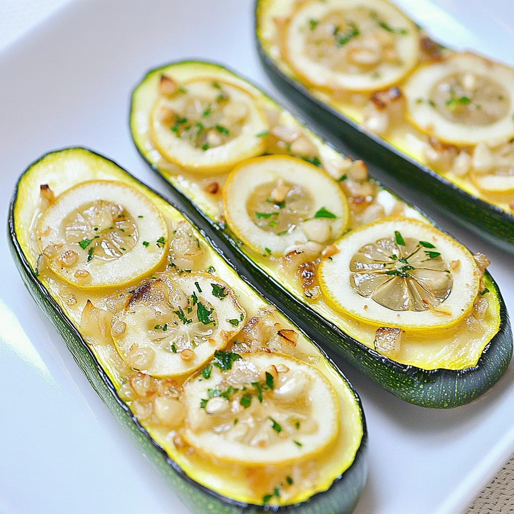 Baked Zucchini with Garlic and Lemon
