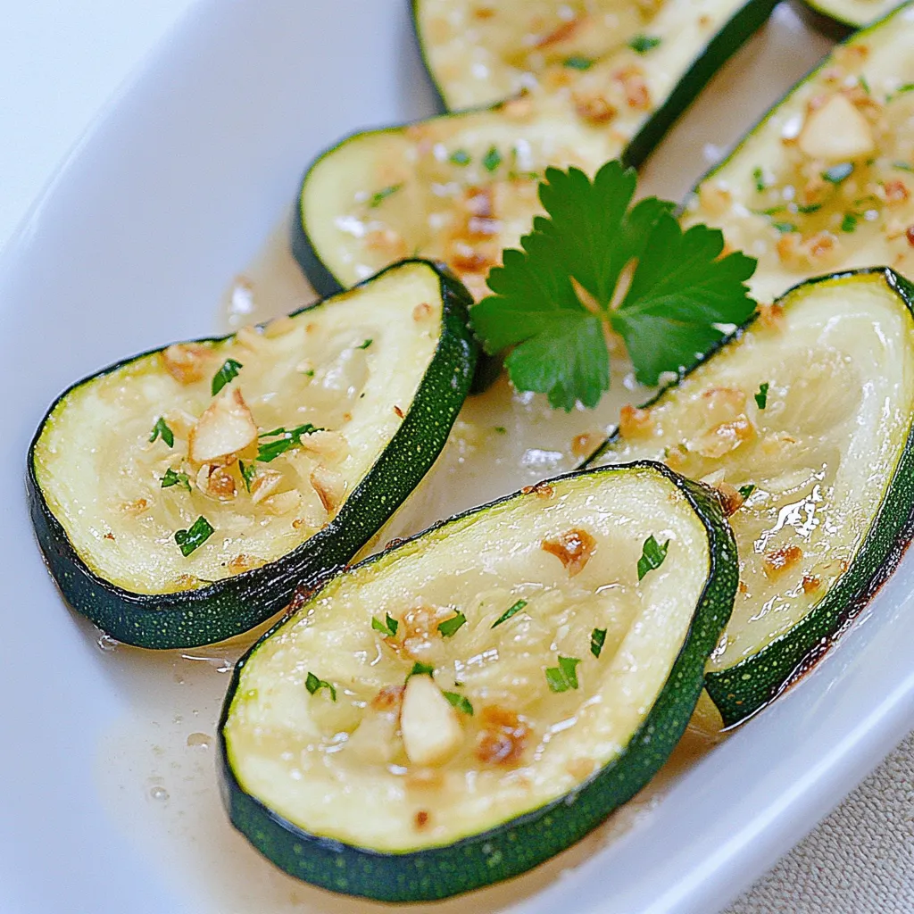 Baked Zucchini with Garlic and Lemon