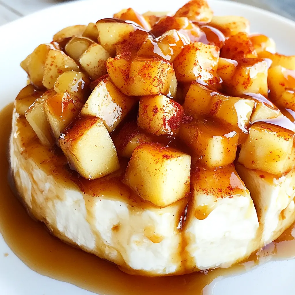 Baked Brie with Apples and Salted Caramel