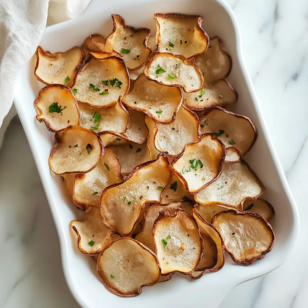 Baked Parsnip Chips