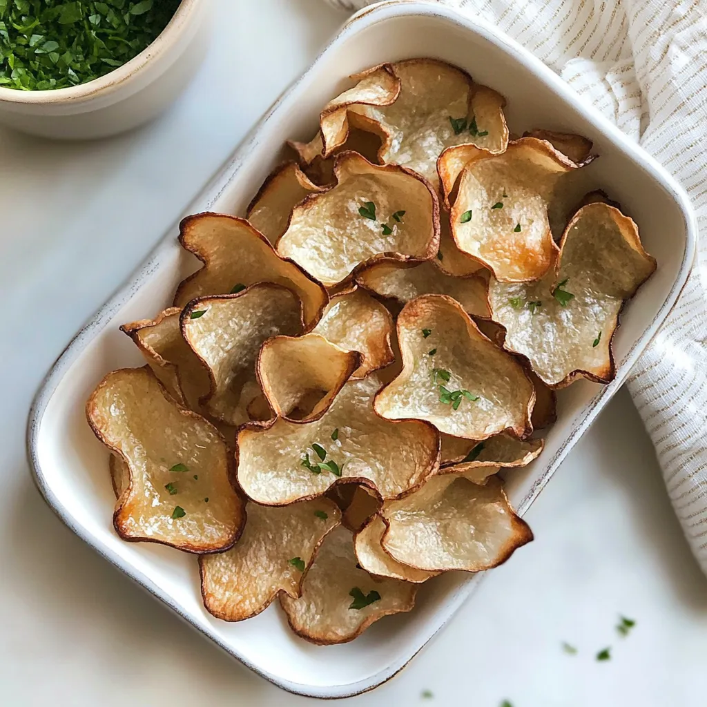 Baked Parsnip Chips