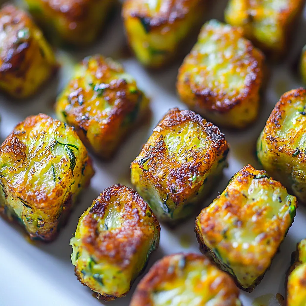 Baked Zucchini Potato Tots