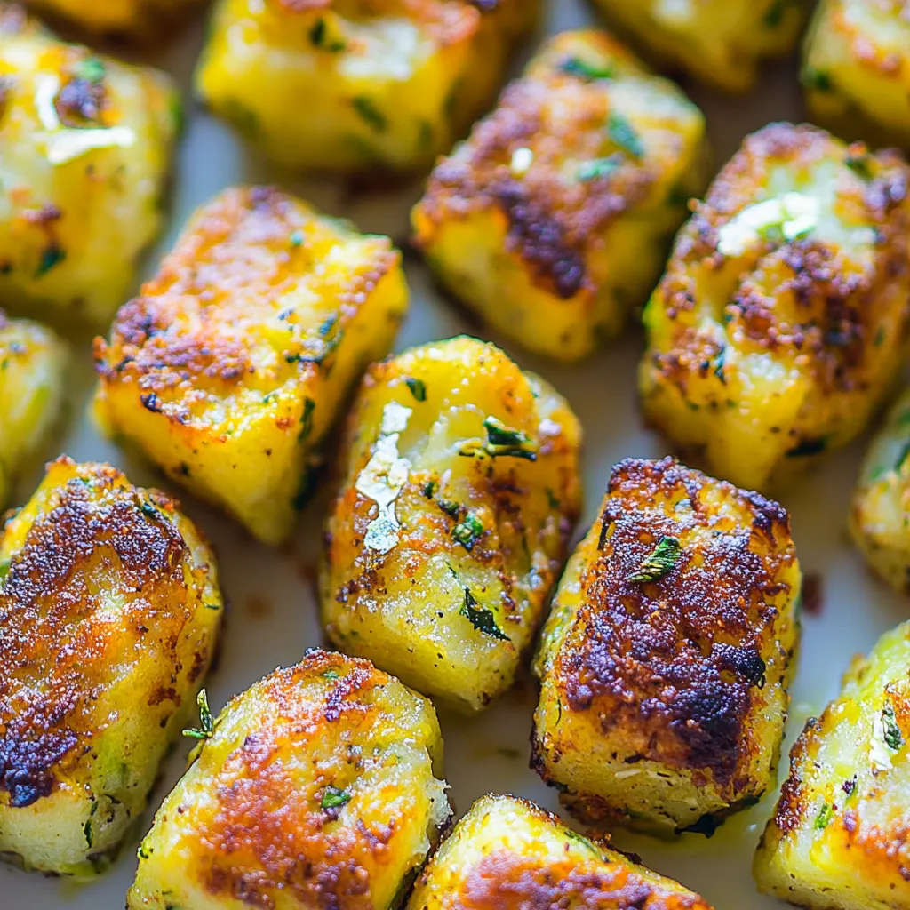 Baked Zucchini Potato Tots