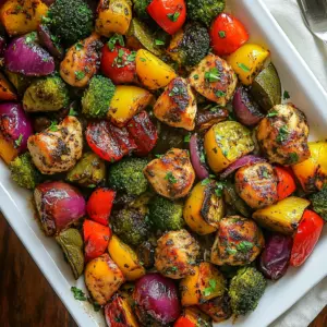 Balsamic Chicken and Veggie Sheet Pan Dinner