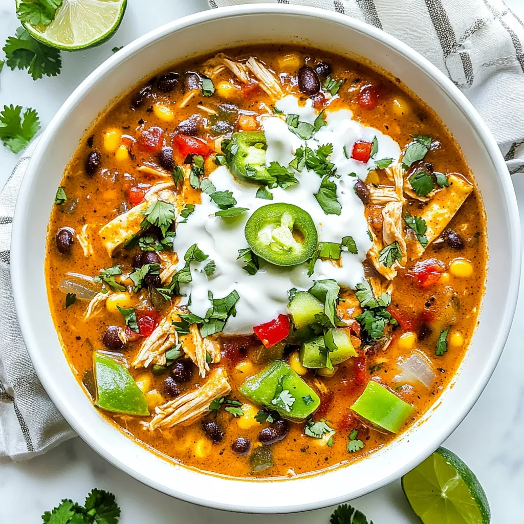 Chicken Enchilada Soup