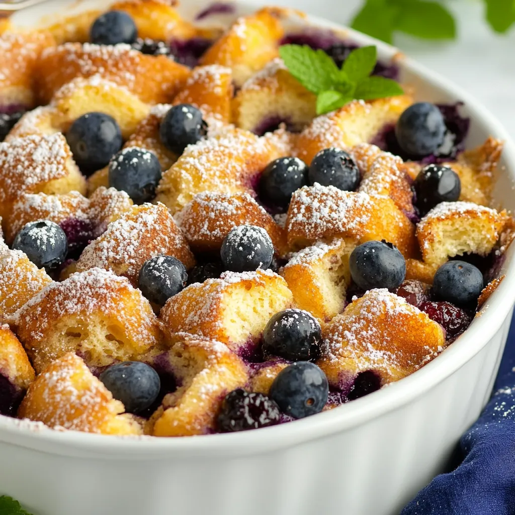 Blueberry French Toast Casserole