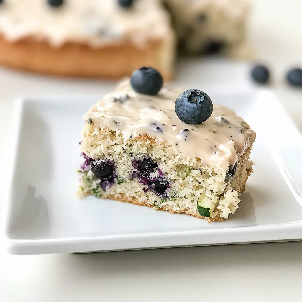 Blueberry Zucchini Sheet Cake