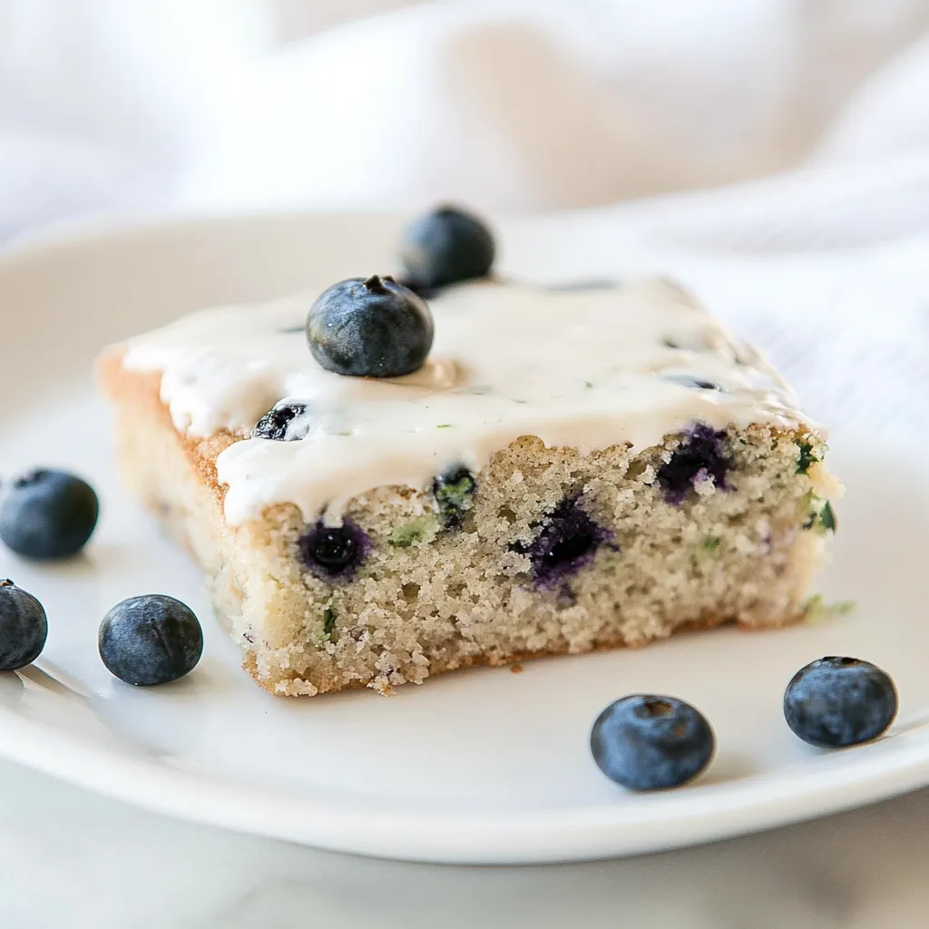 Blueberry Zucchini Sheet Cake