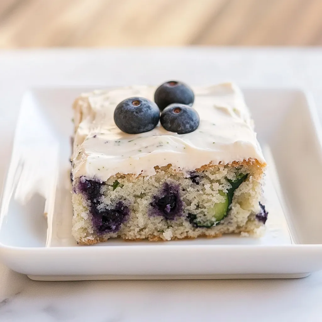 Blueberry Zucchini Sheet Cake