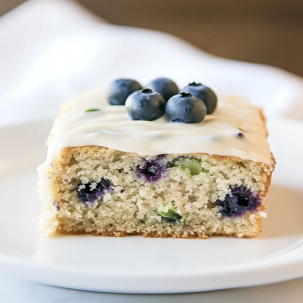 Blueberry Zucchini Sheet Cake